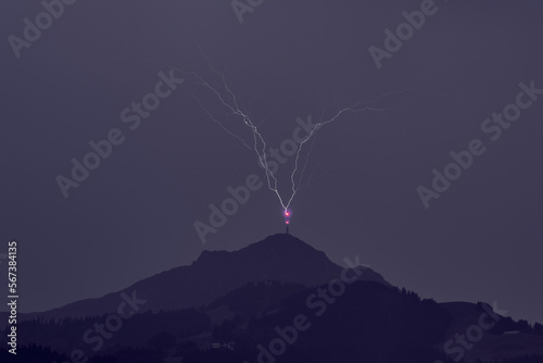 Storm in the mountains, Austria, Kitzbühel