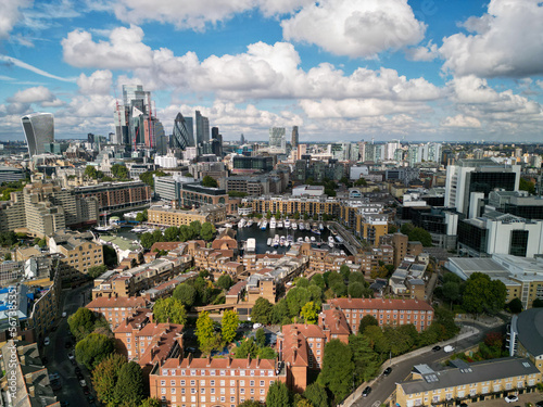 City Scape, London, Drone shot, Aerial view, Shot with Mini 3 Pro Near Tower Bridge.