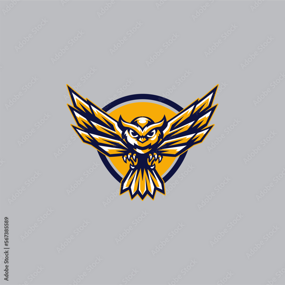 Owl with wings