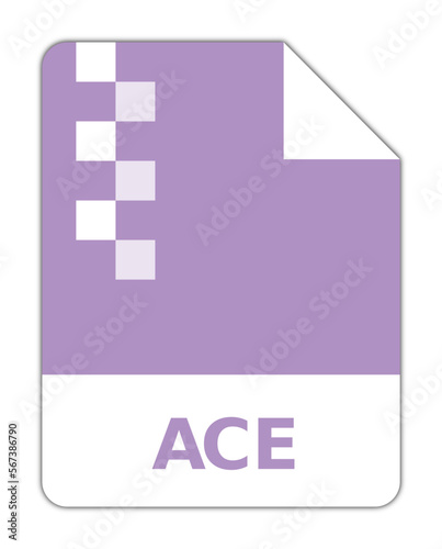 icon vector on white ace compression formar