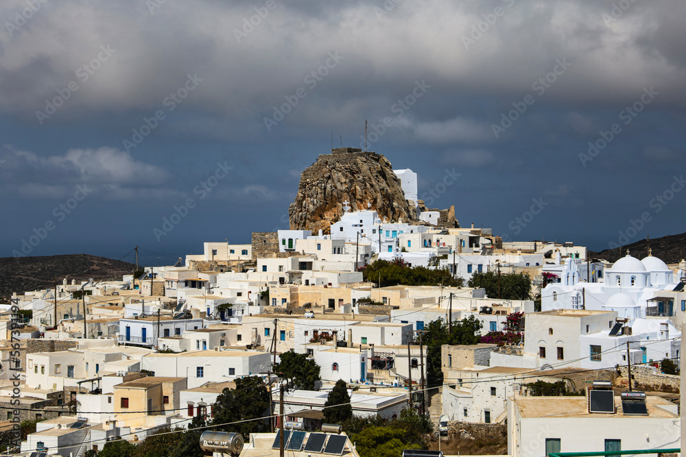 view of village on Amorgos