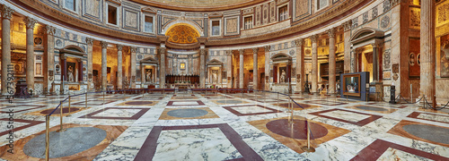 The Pantheon in Rome , ancient Roman building 