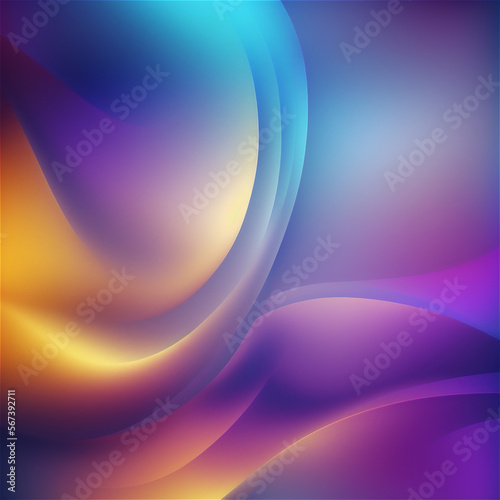 Abstract wave gradient blurry colors