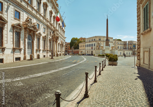 Quirinal Palace. Palazzo del Quirinale. Residence for thirty popes, four kings of Italy and twelve presidents of the Italian Republic. photo