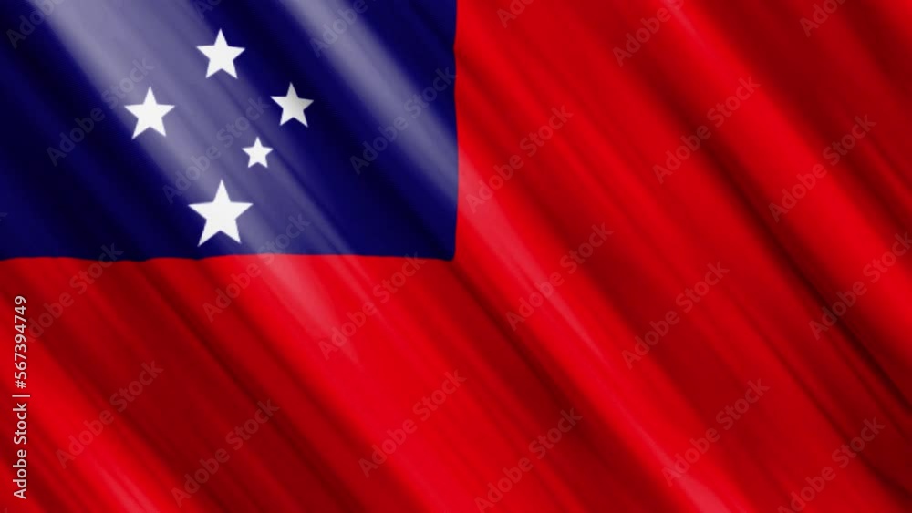 official waving flag of samoa, independence day concept, 4K official waving flag of samoa, independence day concept, 4K