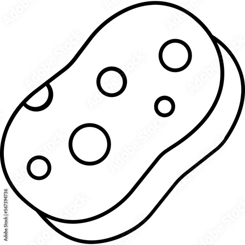 Cleaning sponge Vector Icon

