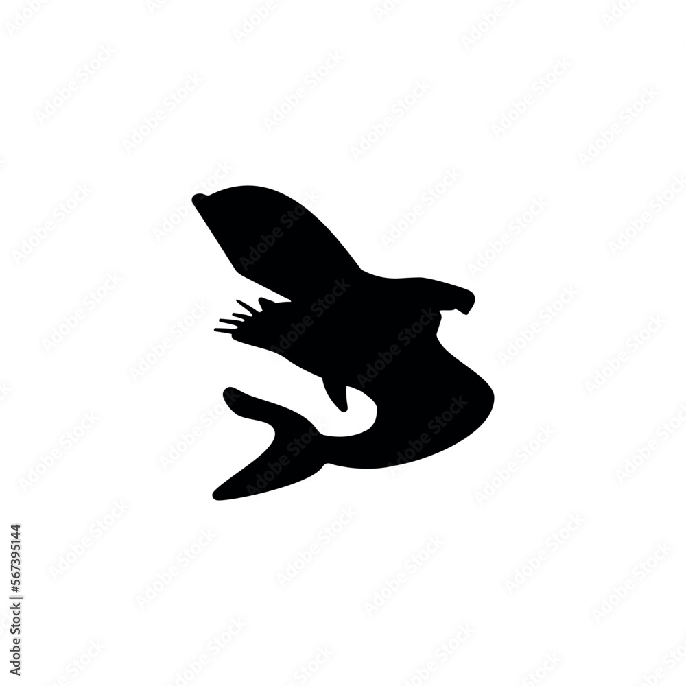 Shark icon. Simple style summer travel agency poster background symbol. Shark brand logo design element. Shark t-shirt printing. vector for sticker. Shark icon. Simple style summer travel agency poster background symbol. Shark brand logo design element. Shark t-shirt printing. vector for sticker.