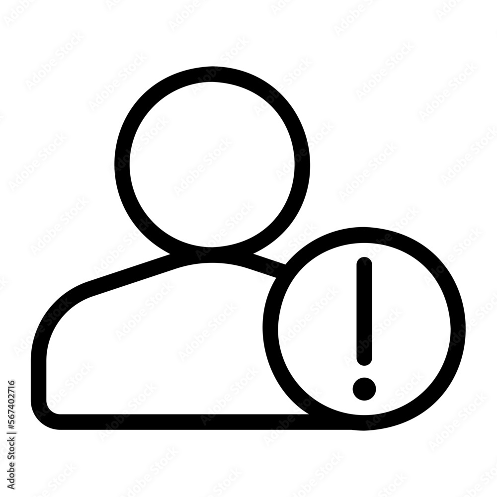 warning line icon warning line icon