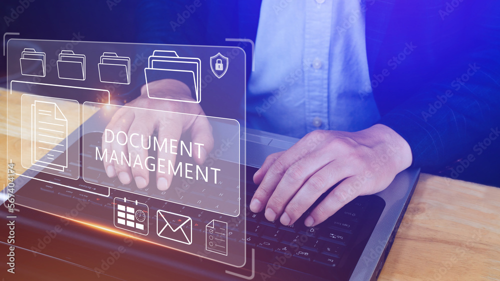 Document Management System (DMS) being setup IT consultant working on ...