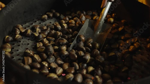 Chestnuts from an open grill