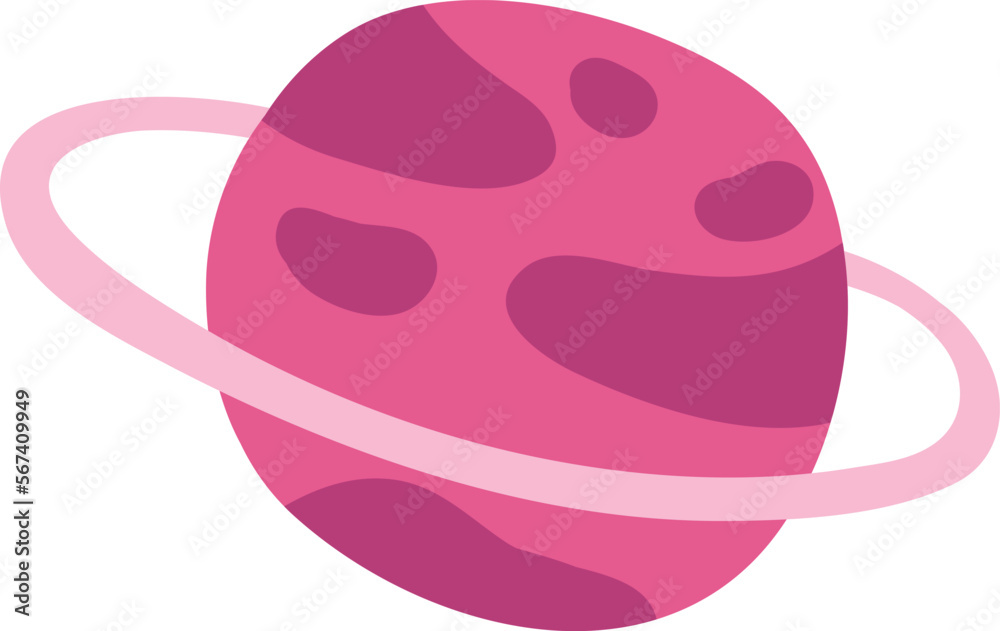 Cute planet with ring. Space icon. Universe symbol Cute planet with ring. Space icon. Universe symbol