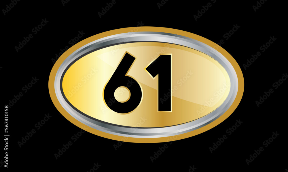 Number Gold Elips Elegant Silver Logo Number Gold Elips Elegant Silver Logo
