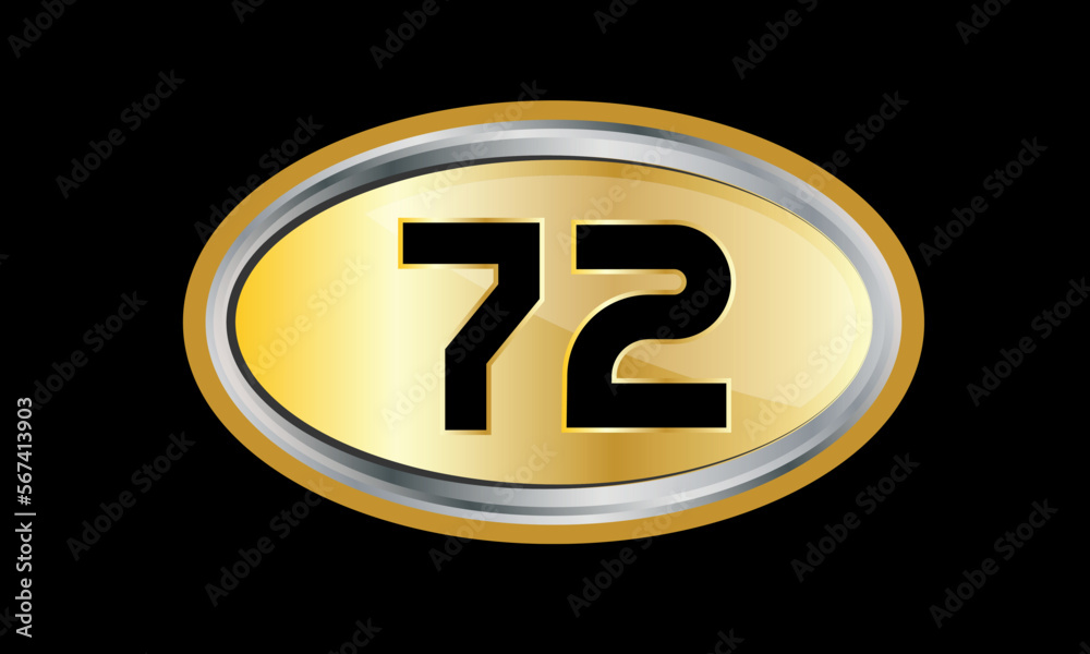 Number Gold Elips Elegant Silver Logo Number Gold Elips Elegant Silver Logo