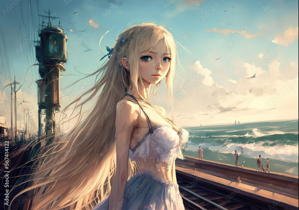 570+ Long Anime Hair Stock Photos, Pictures & Royalty-Free Images - iStock