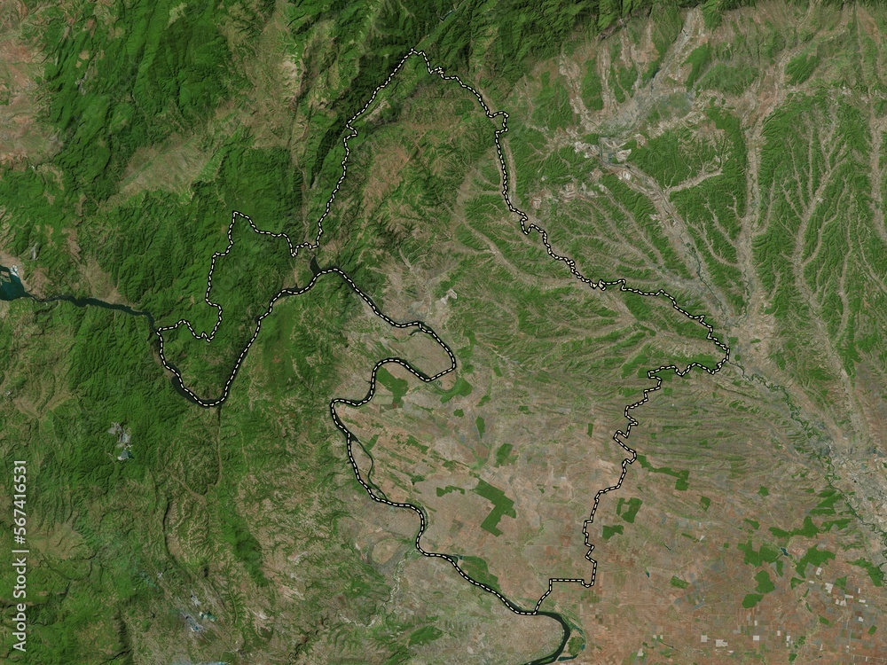 Mehedinti, Romania. High-res satellite. No legend Mehedinti, Romania. High-res satellite. No legend