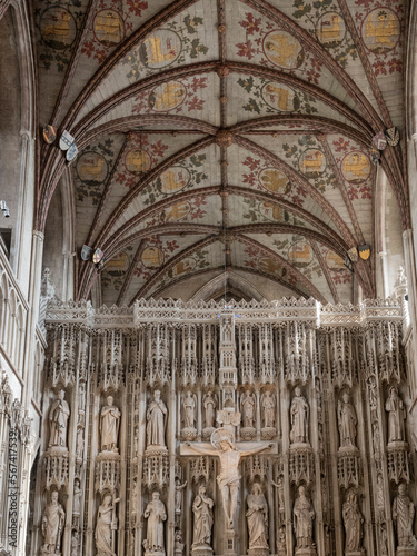 The Wallingford Screen, The Cathedral, St. Albans, Hertfordshire, England, United Kingdom, Europe photo