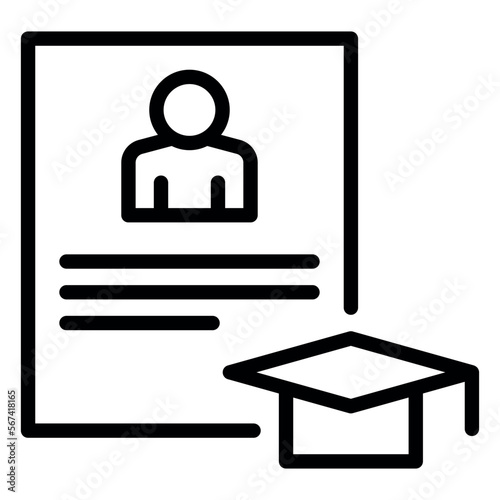 University signature of student information for admission