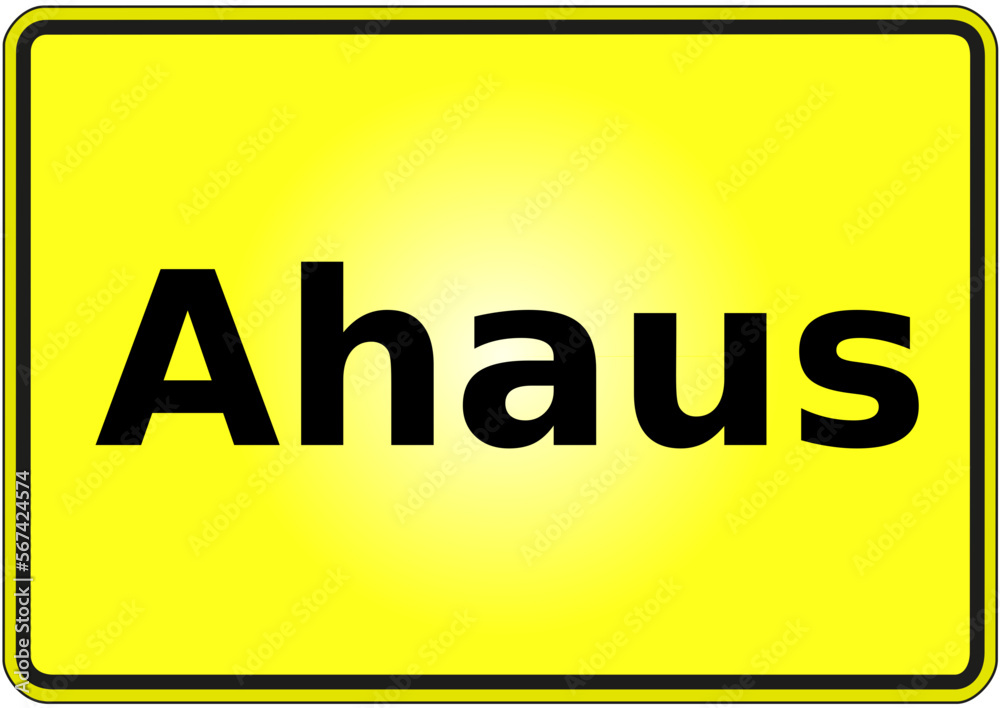 Stadteingangsschild Deutschland Stadt Ahaus