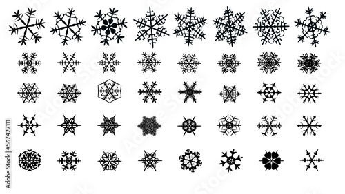 snowflake silhouette collection