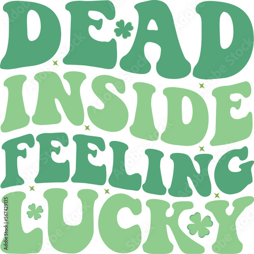 dead inside feeling lucky Retro SVG