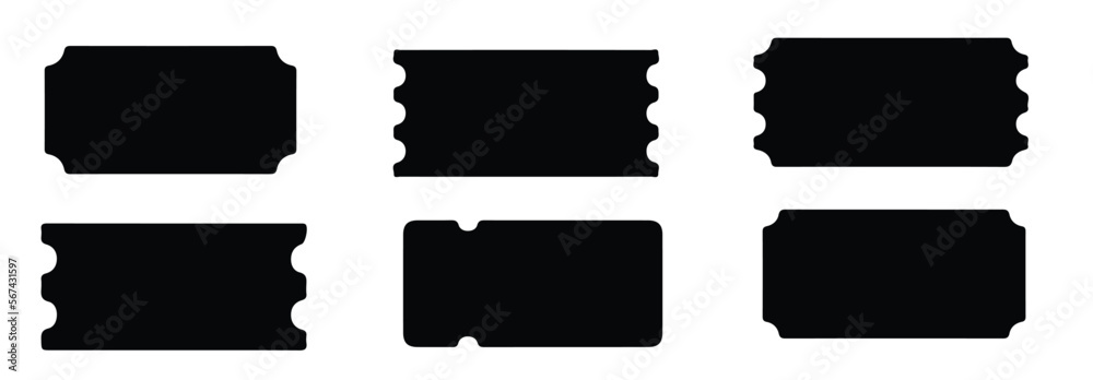 Ticket icons collection. Vector illustration Ticket icons collection. Vector illustration