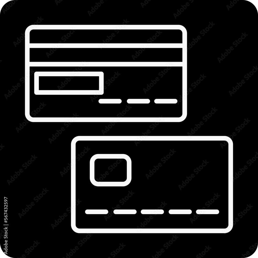 solid CREDIT CARD design vector icon solid CREDIT CARD design vector icon