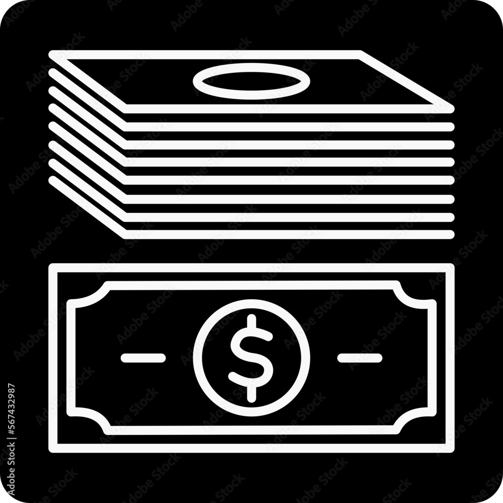 solid MONEY design vector icon solid MONEY design vector icon