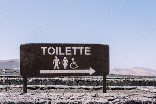 bathroom sign, female, male, handicapped, signaling, disabled photo