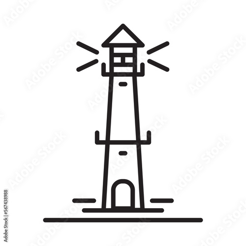 Lighthouse design vector icon