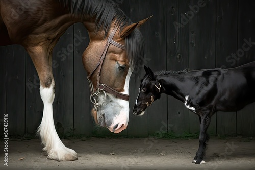 The Friendship of Horse and Dog: A Tale of Loyalty and Unconditional Love. Photo AI