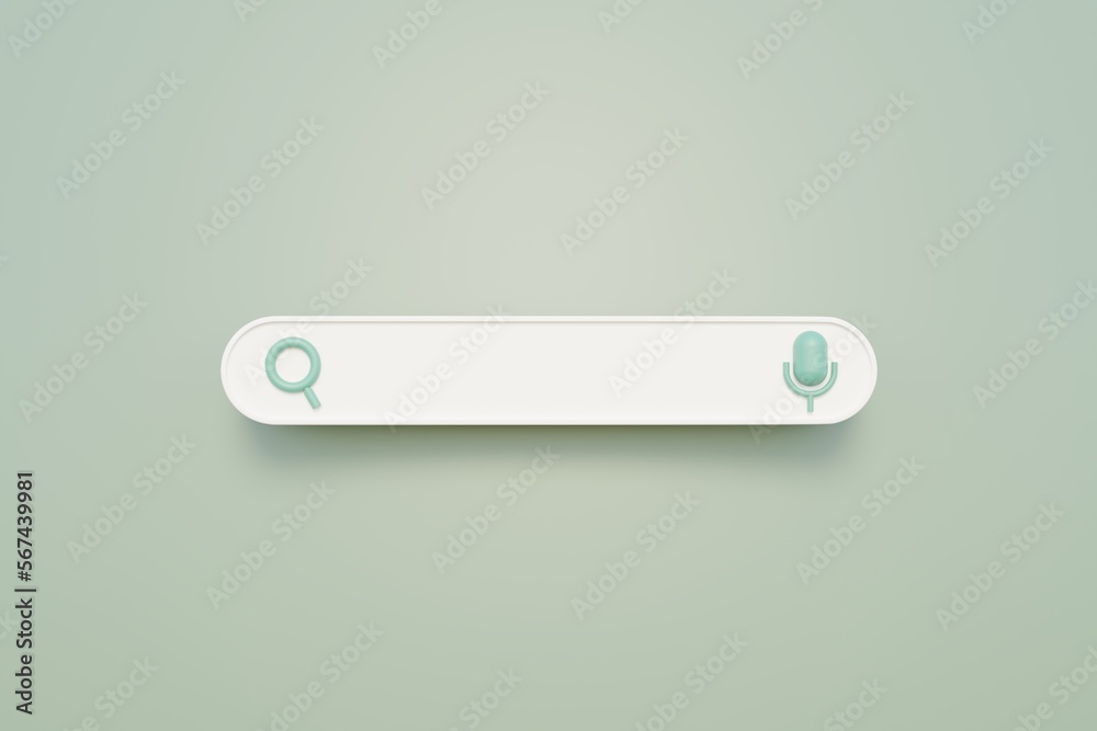 SEO searching, Minimal blank search bar on pastel green background, Web search browser, 3D rendering illustration concept. SEO searching, Minimal blank search bar on pastel green background, Web search browser, 3D rendering illustration concept.