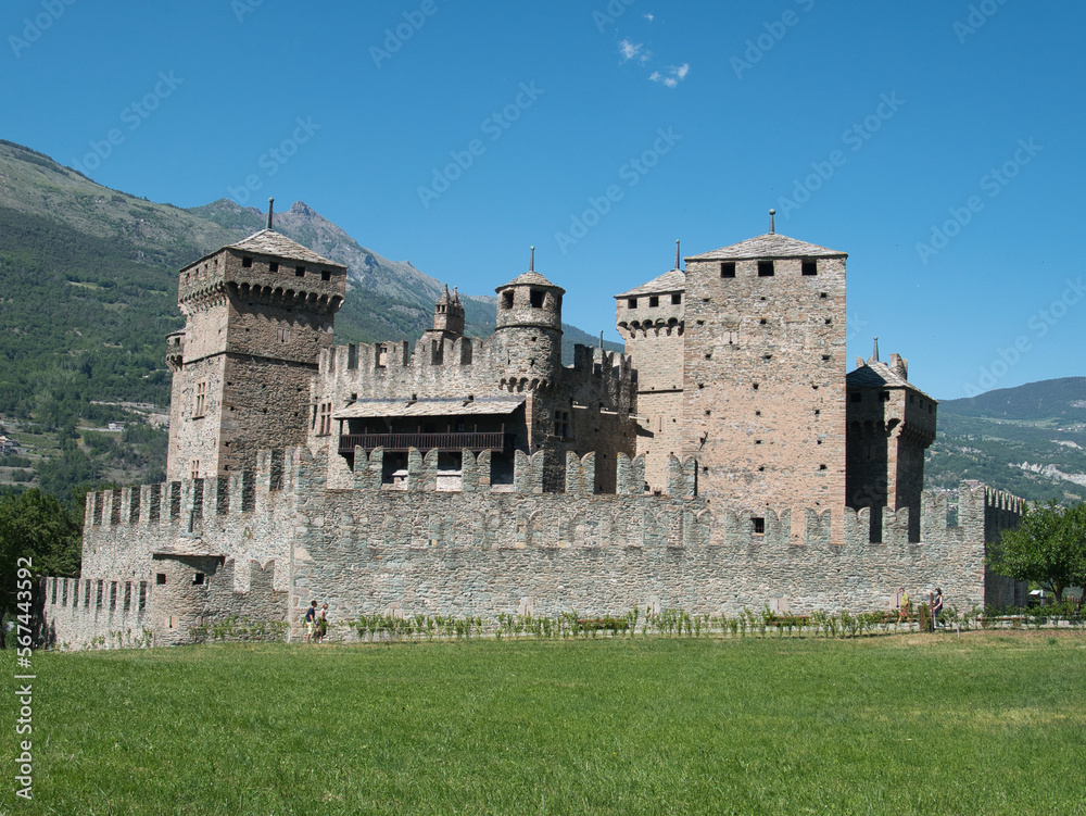 Fénis Castle, Valle d'Aosta region, Italy