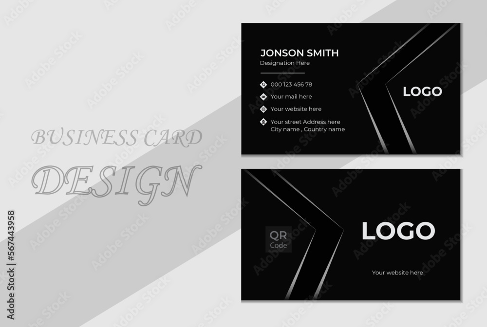 Doublesided creative business card template. Creative and Clean