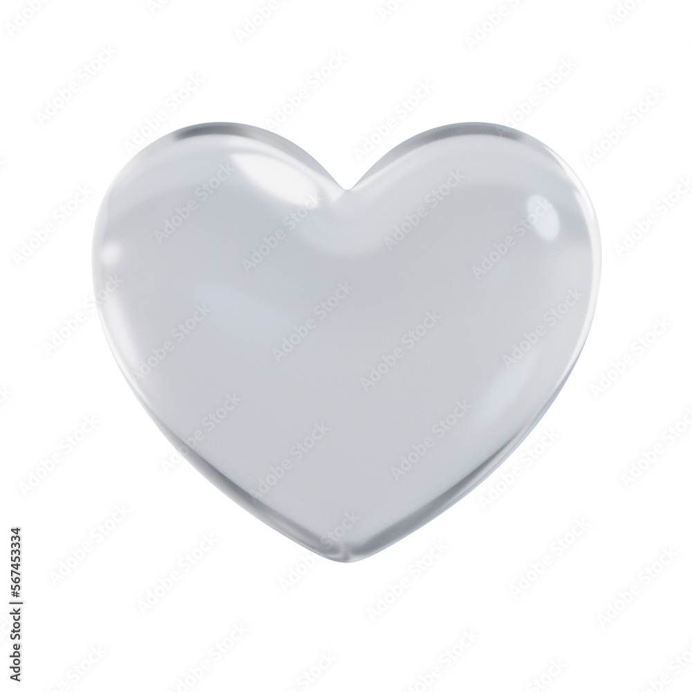 3d render of white glass heart
3d render of white glass heart