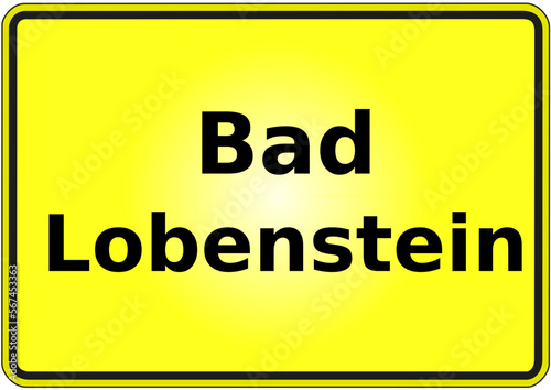 Stadteingangsschild Deutschland Stadt Bad Lobenstein