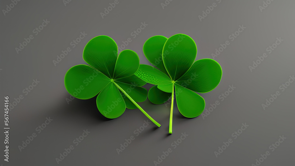 clover, lucky, green, St. Patrick's day, Generative AI clover, lucky, green, St. Patrick's day, Generative AI