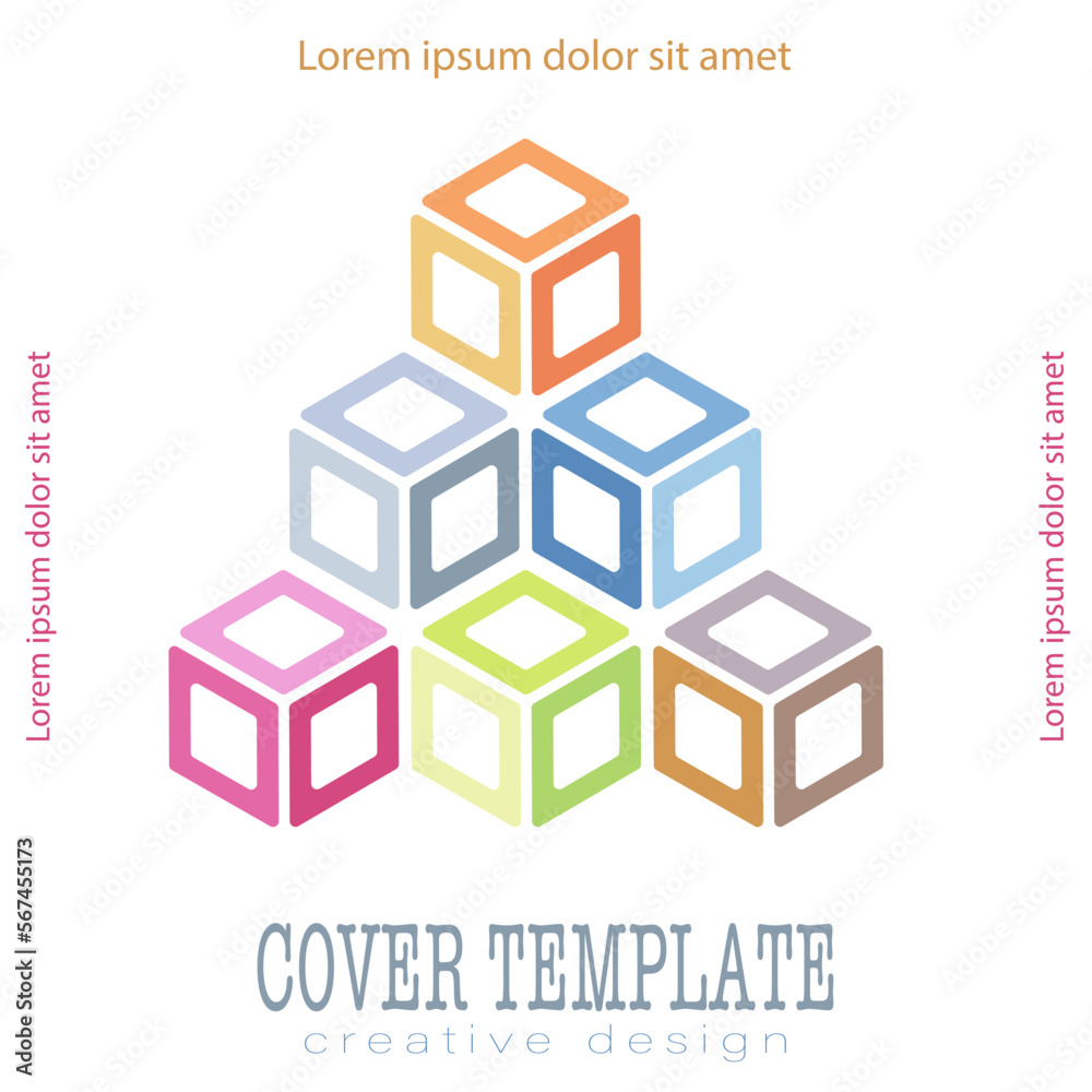 Geometric design template for the design of a poster, banner, poster, cover or postcard. The layout of the corporate style of the style. The idea of the interior, prints and decorations. Geometric design template for the design of a poster, banner, poster, cover or postcard. The layout of the corporate style of the style. The idea of the interior, prints and decorations.