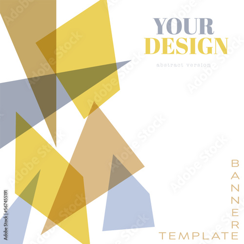Abstract geometric mosaic. The idea for the design of title pages, covers, books, brochures, leaflets, posters, booklets. Template for interior and decoration ideas