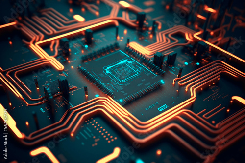 electronic circuit board, generative AI