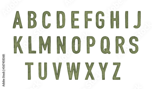 Hand drawn elegant watercolor calligraphic font for your design.