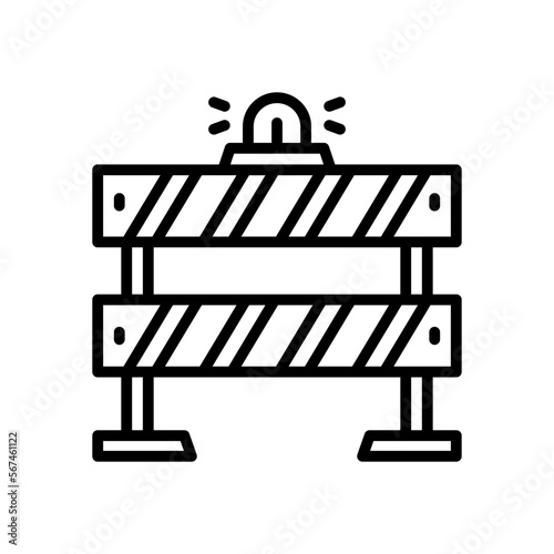 barrier icon for your website, mobile, presentation, and logo design.