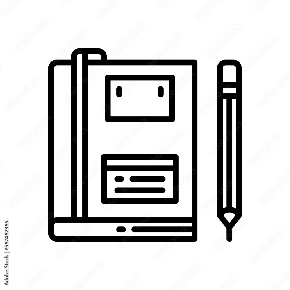 notebook icon for your website, mobile, presentation, and logo design. notebook icon for your website, mobile, presentation, and logo design.