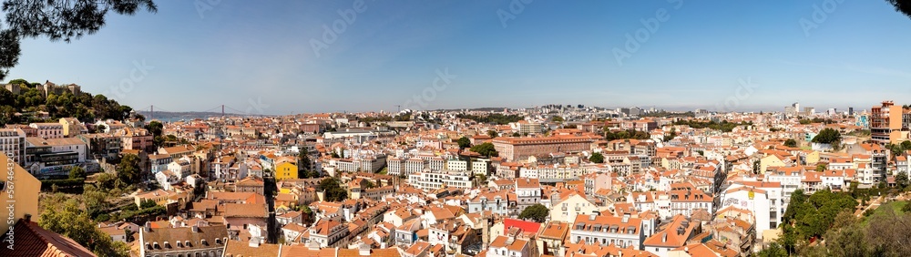 Panorama de Lisbonne vu du Château de Saint-Georges