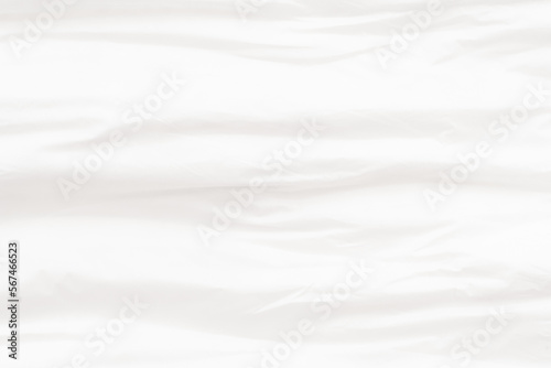 Texture of a white napkin. Water absorbent material. White wrinkled fabric