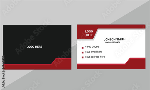 Double sided creative visiting card template