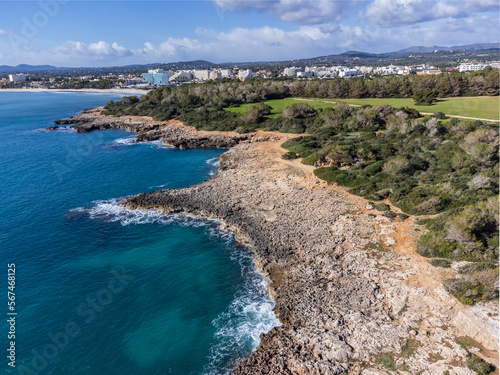 place of the republican landing at Punta de Amer, location of the battle of mallorca, Son Servera, Majorca, Balearic Islands, Spain