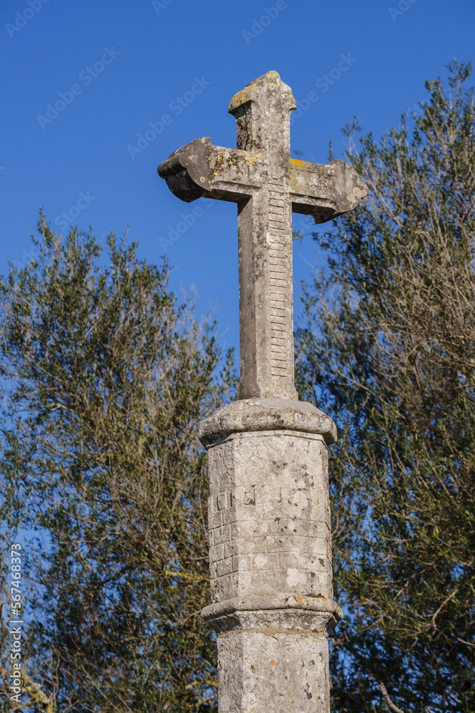 creu de Son Setrí, 18th century, Llubi, Majorca, Balearic Islands, Spain