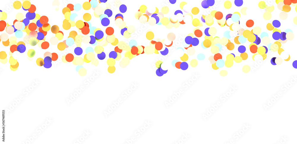 Multicolor confetti abstract background with a lot of falling pieces, isolated on a white background. Festive decorative tinsel element for design - in 3d png Multicolor confetti abstract background with a lot of falling pieces, isolated on a white background. Festive decorative tinsel element for design - in 3d png