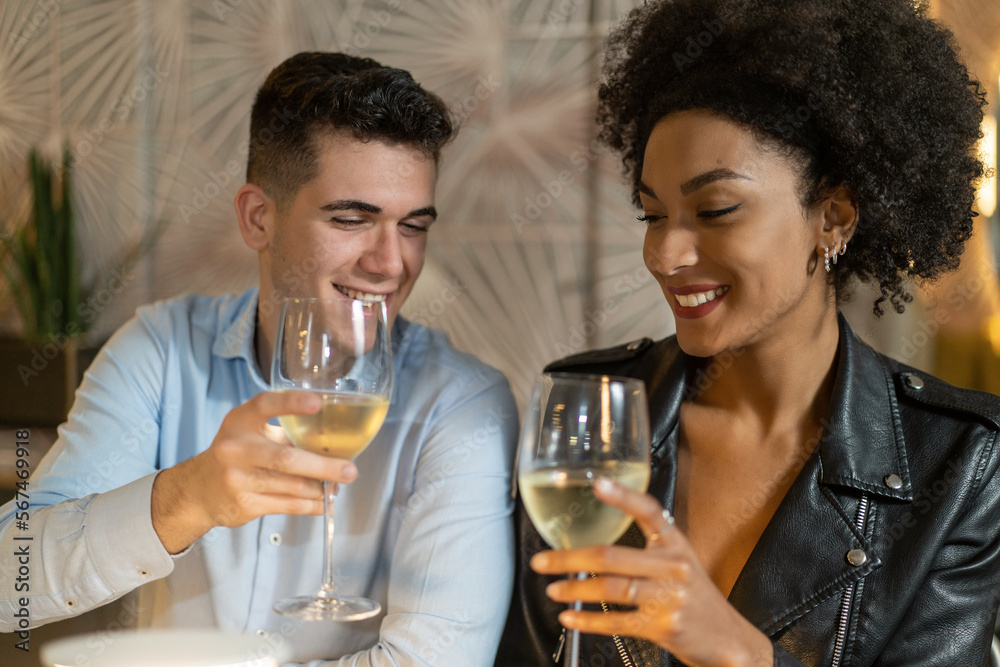 Saint Valentine's day Cheers to Love - Luxury Restaurant Toast Saint Valentine's day Cheers to Love - Luxury Restaurant Toast