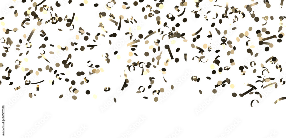 Gold Confetti Glitter Overlay